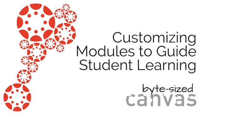 Customizing Modules to Guide Student Learning, Byte-sized Canvas