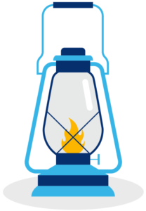 drawing of a camp lantern